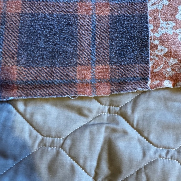 Cato Fashion Grunge Cropped Women’s Thermal Weave Sweater Size XL Orange & Gray - Picture 7 of 11